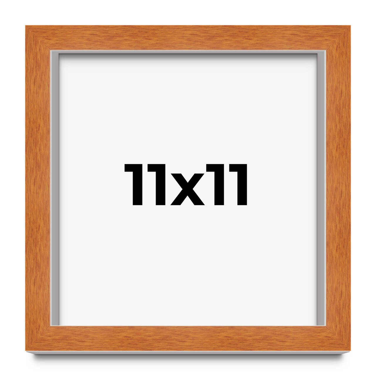 11x11 Classic Picture Frame with UV-Resistant Acrylic & Acid Free Backing, Available in 4 Finishes - Black, Brown, Gold, and Silver